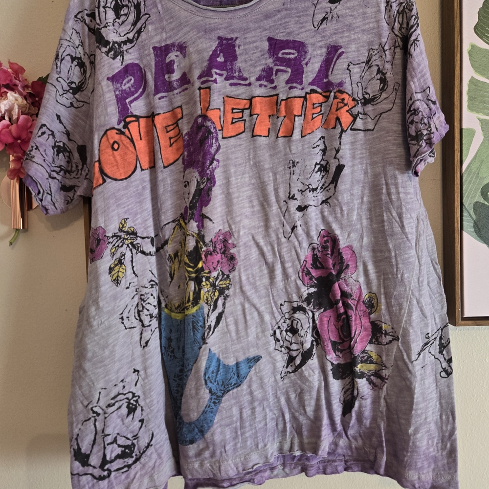 New Magnolia Pearl Love LETTER mermaid Graphic Tee